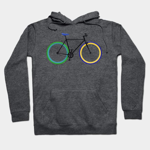 Fixie Bike Hoodie by Confusion101